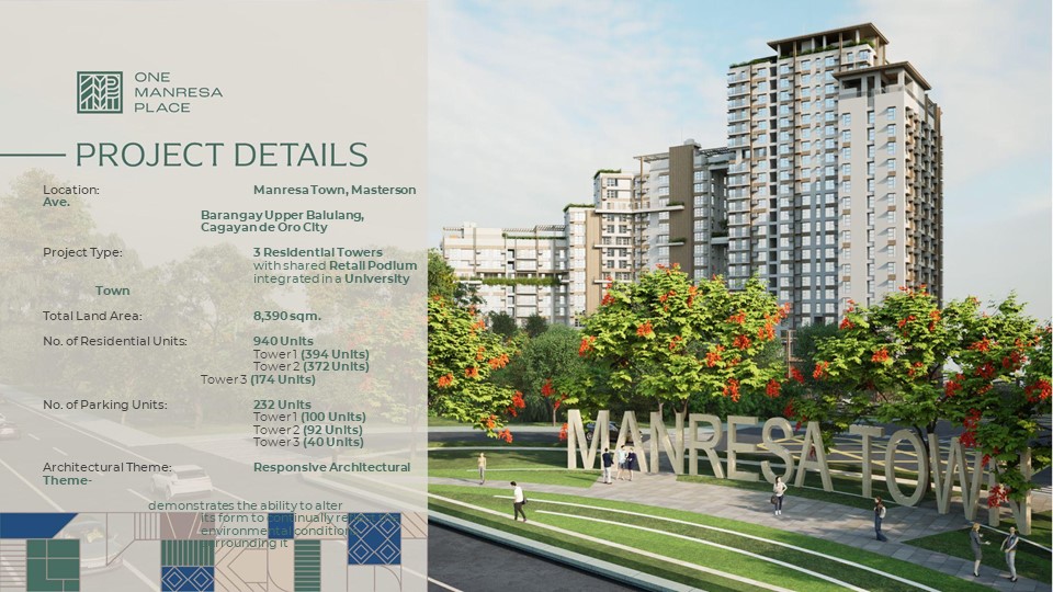 One Manresa Place exterior